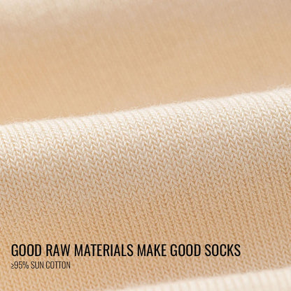 100% Pure Cotton Antibacterial Anti Odor Crew Socks Men 7~15days