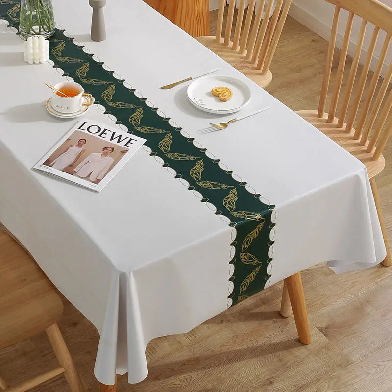 Modern Concise Style Pattern Waterproof Rectangular Polyester Tablecloth 9~13days