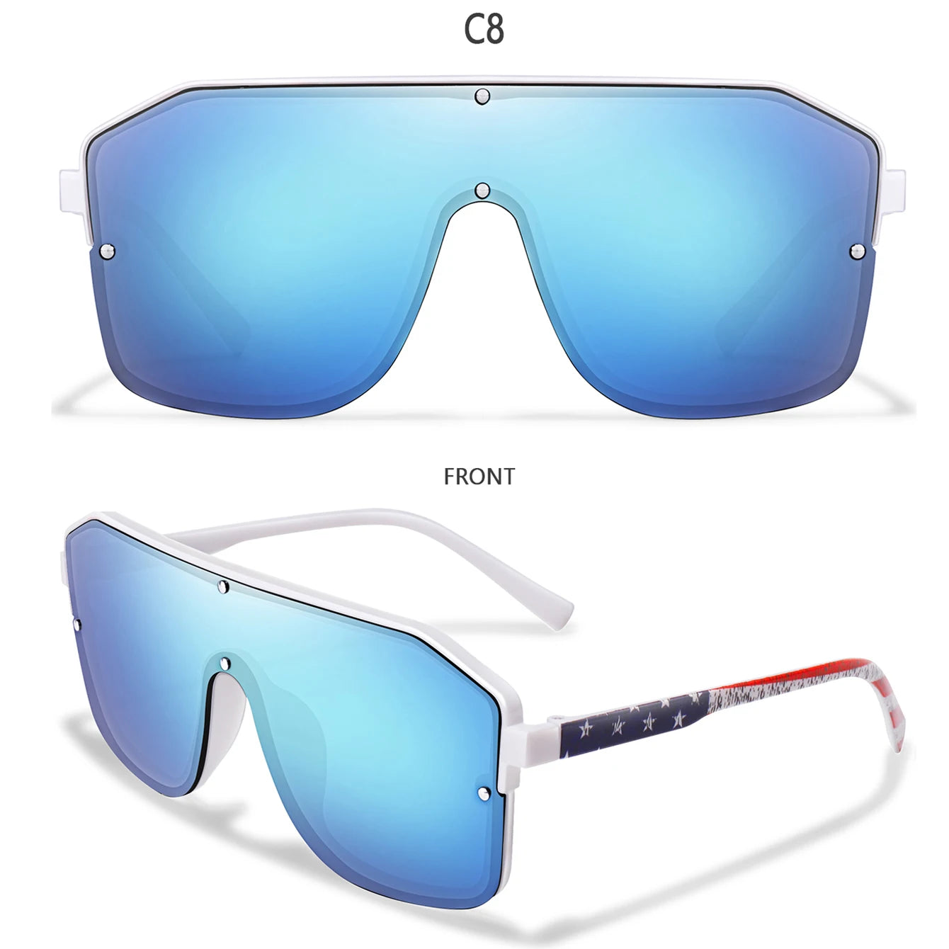 Square Big Frame Sunglasses Men/Women 10~13days