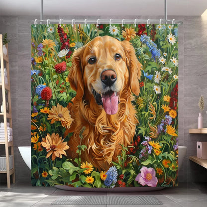 Funny Dog Shower Curtain 7~10days