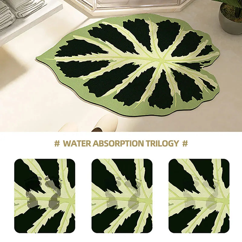 Bathroom Mat U Shape Leaf 11~15days