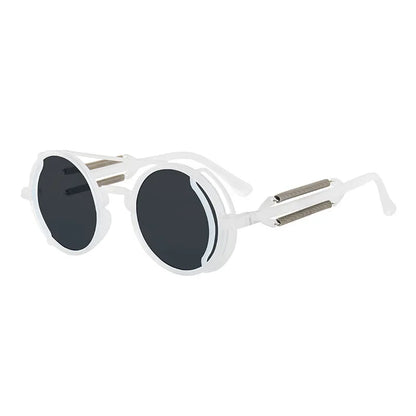 Steampunk Sunglasses UV400 Round Frame 10~13days