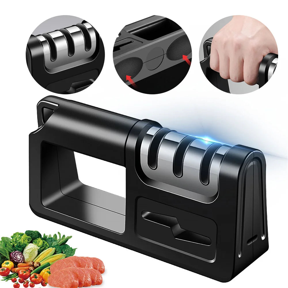 Stainless Steel Adjustable Four In One Knife Sharpener Tool 2~8days