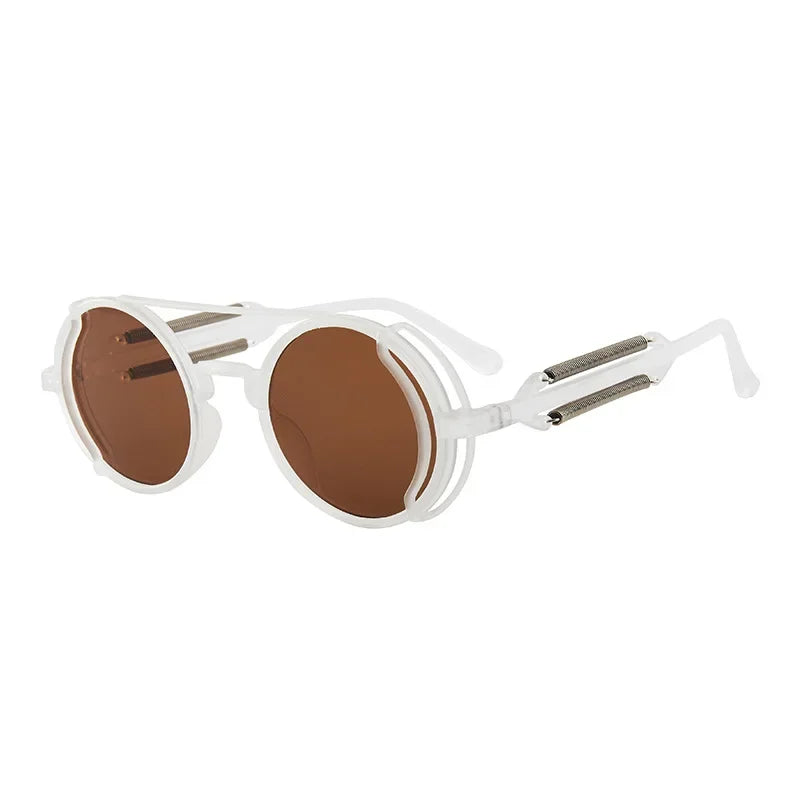 Steampunk Sunglasses UV400 Round Frame 10~13days