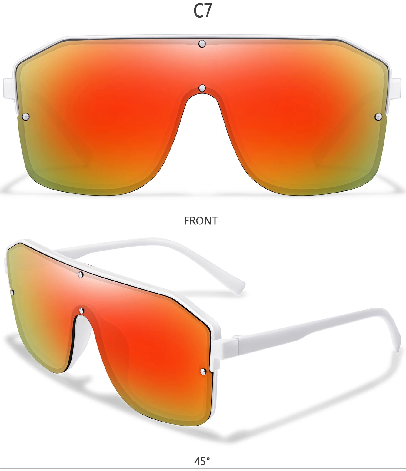 Square Big Frame Sunglasses Men/Women 10~13days