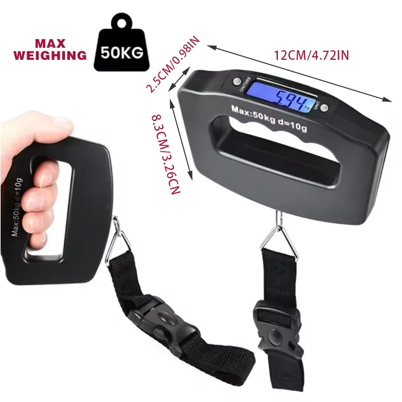 50kg/10g Digital Luggage Scale Electronic 7~12days