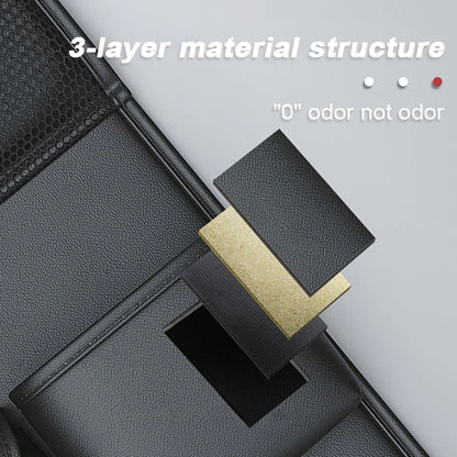 SEAMETAL Car Seat Back Storage Bag Interior Back Seat Table For Phone Ipad Drinks Tray Holder Universal Pu Leather Hanging Bag 5~8days