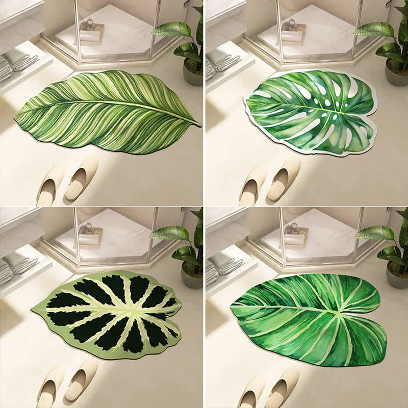 Bathroom Mat U Shape Leaf 11~15days