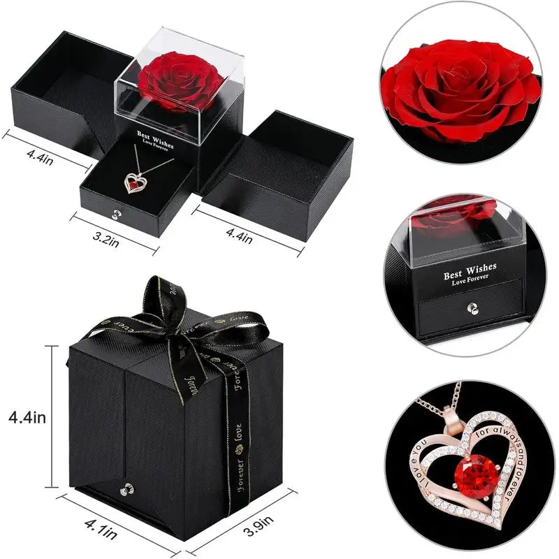  Necklace - Luxurious Rose Gift Box 7~10days