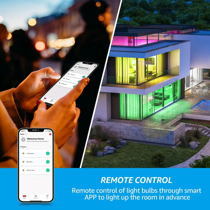 Smart WiFi LED A19 Bulb Compatible with Alexa, Google Home & Echo Assistant, 2~8days