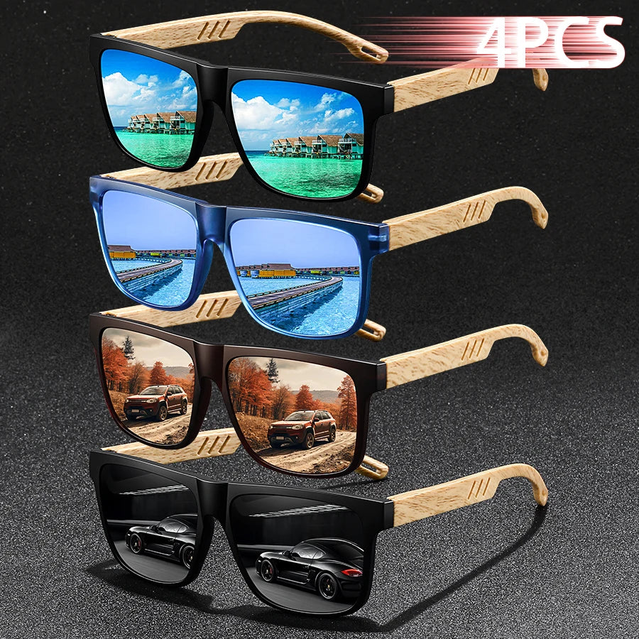 4PCS Luxury Designer Sunglasses Set 9~13days