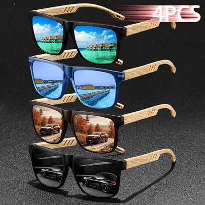 4PCS Luxury Designer Sunglasses Set 9~13days