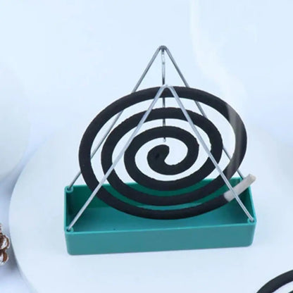 Mosquito Coil Holder Incense Holders Plastic Black Coil Incense Burner Frame Creativity Incense Bracket For Household 9~12days