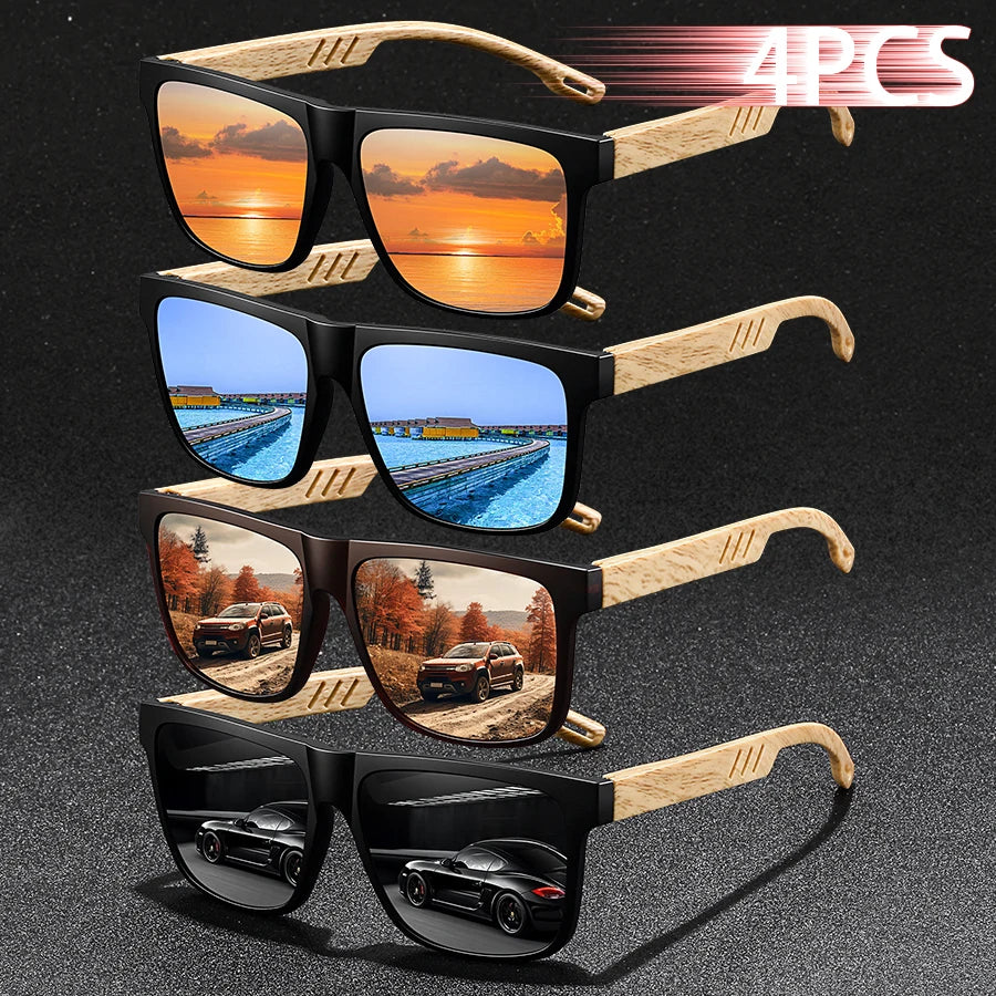 4PCS Luxury Designer Sunglasses Set 9~13days