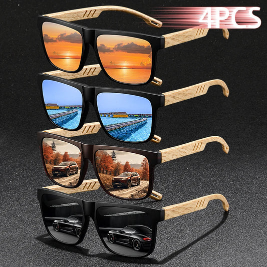 4PCS Luxury Designer Sunglasses Set 9~13days