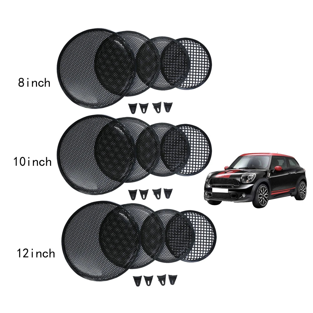 1pc Mesh Protector Easily Installation 8/10/12 Inch Metal Mesh Replacement Speaker Net Cover for Car Subwoofers and Loudspeakers 9~12days