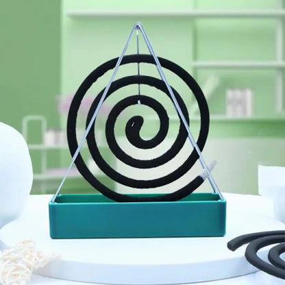 Mosquito Coil Holder Incense Holders Plastic Black Coil Incense Burner Frame Creativity Incense Bracket For Household 9~12days