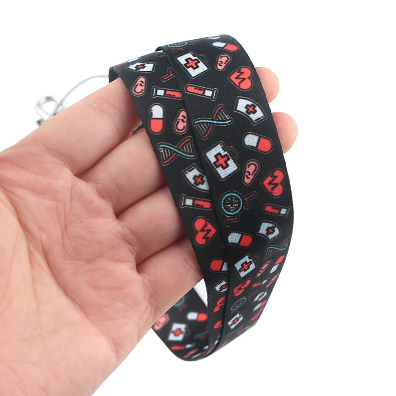 Medical Doctor Nurse Lanyards for Key Neck Strap For Card Badge Gym Key Chain Lanyard Key Holder DIY Hang Rope Keychain 7~11days
