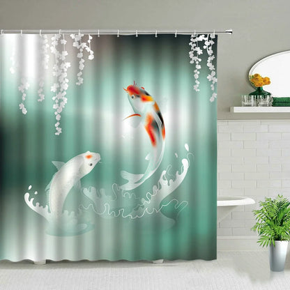 Chinese Style Shower Curtain Bathroom 7~10days