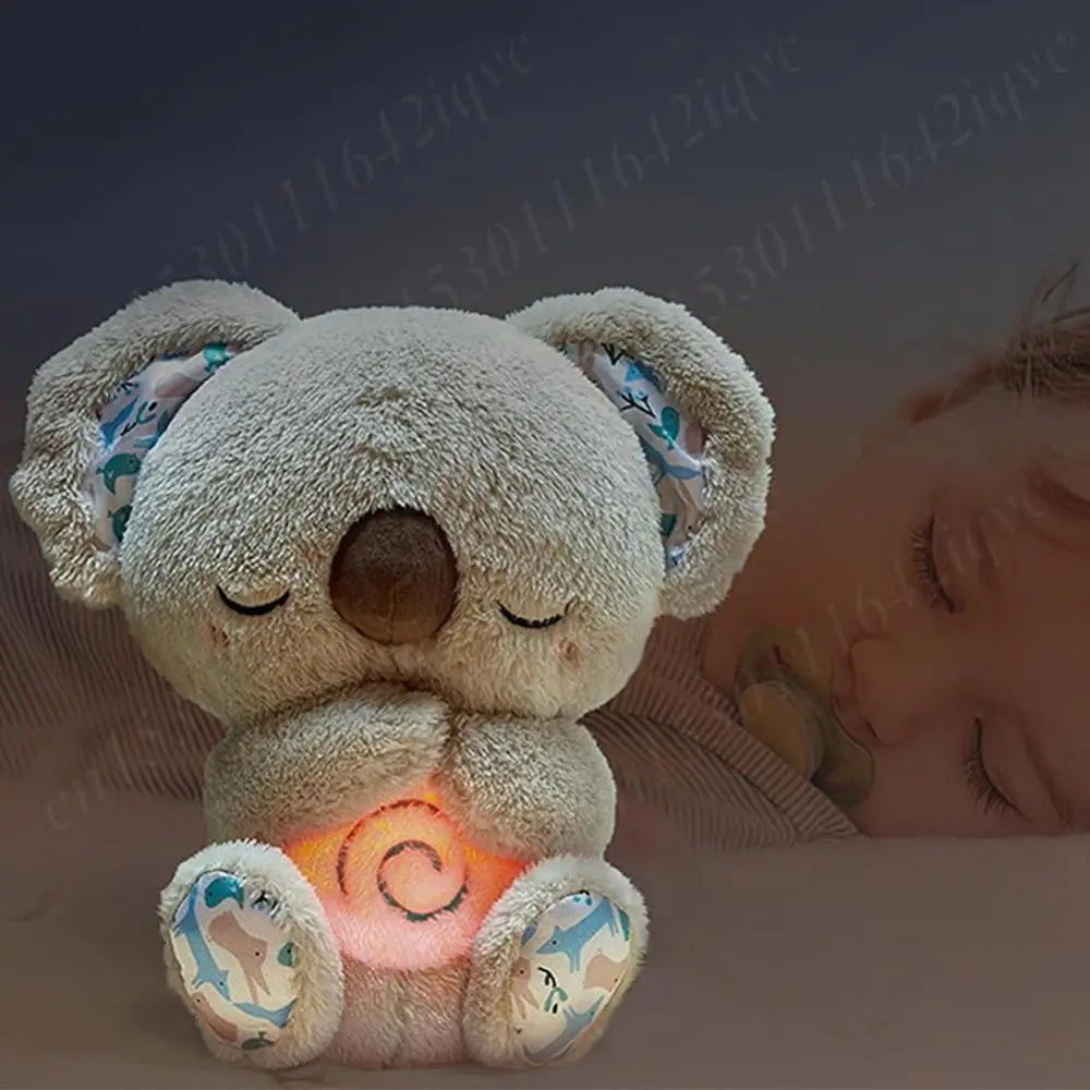 Baby Plush Doll Breathing Bear Baby Soothing Otter Toy 2~8days