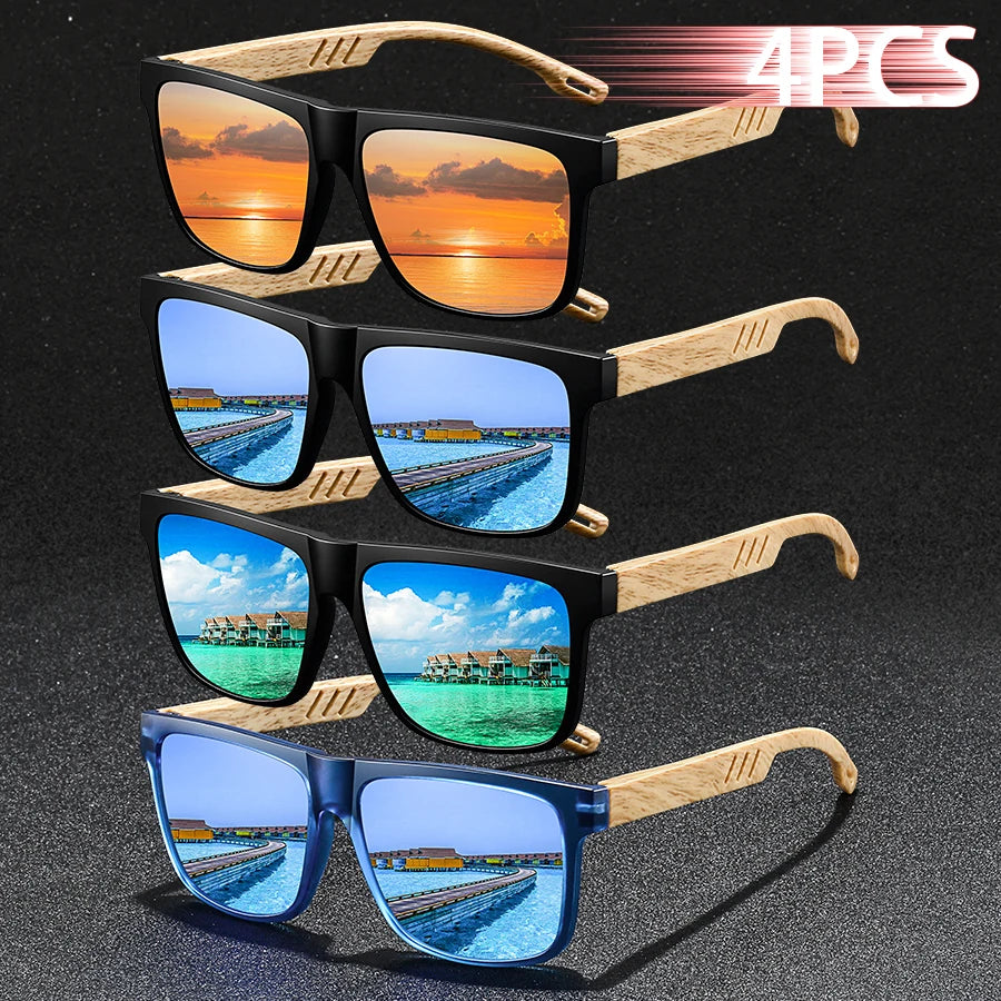 4PCS Luxury Designer Sunglasses Set 9~13days