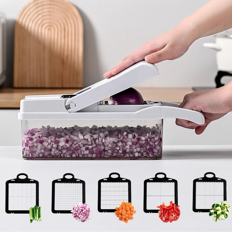 Kitchen Dicing Fruit Vegetable Cutter Grater Chopping Kitchen Gadgets 10~14days