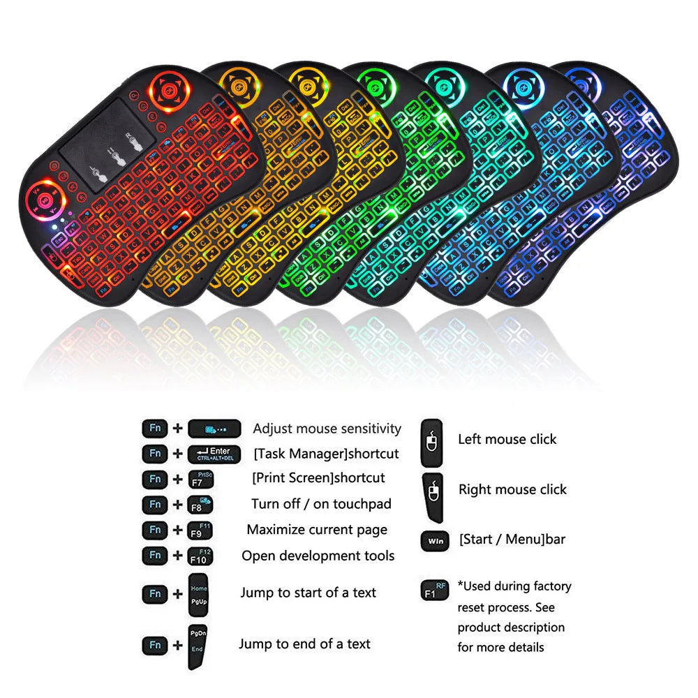 Mini Wireless Keyboard for PC /Android TV Box 7~13days