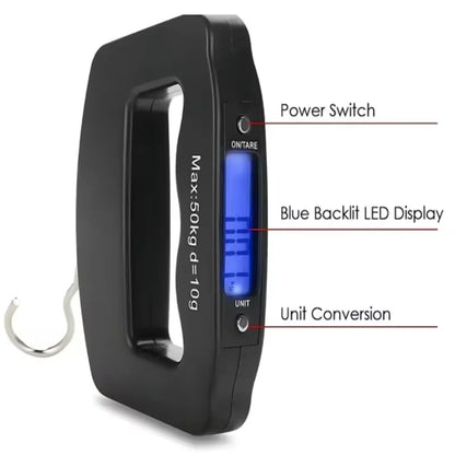 50kg/10g Digital Luggage Scale Electronic 7~12days