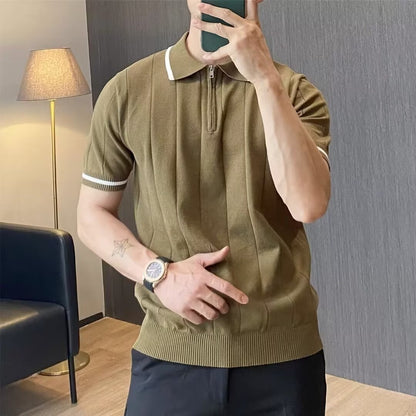 Men's Fashion Stitching American Casual T-shirt