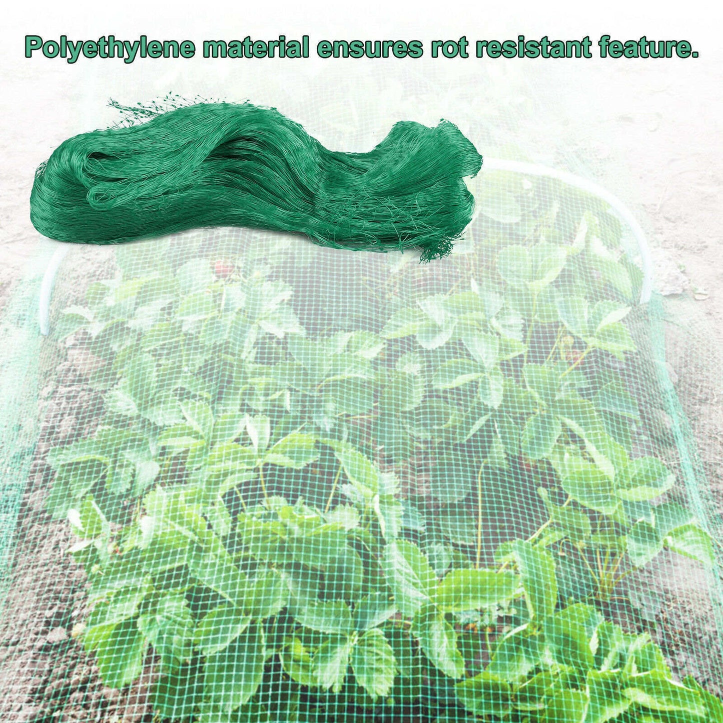 33FT anti Bird Netting Pond Net Protection Tree Crops Plants Fruits Garden Mesh