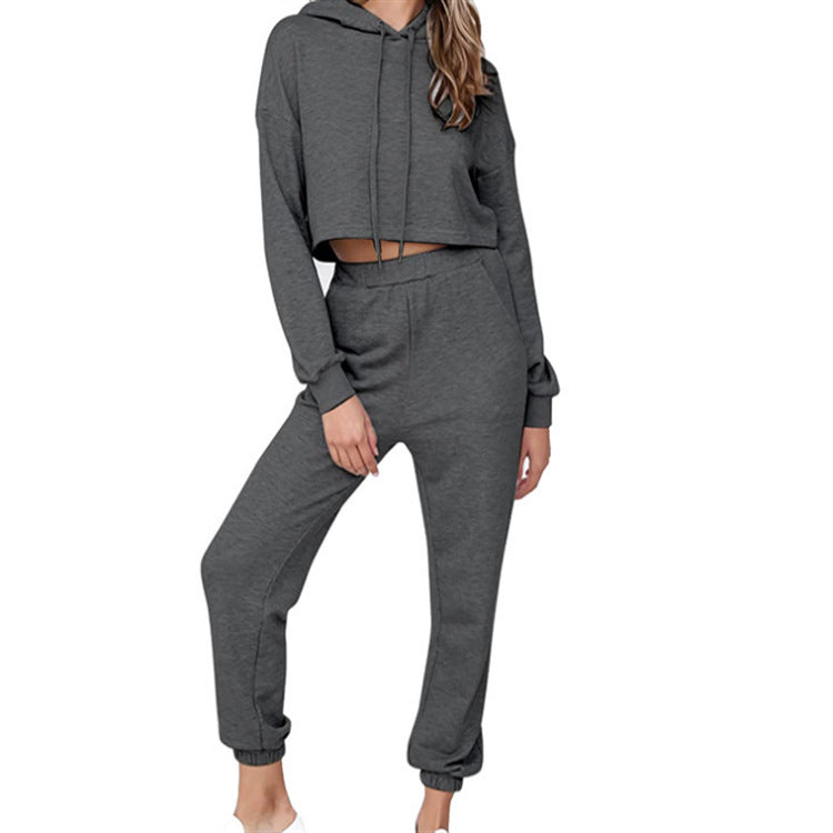 Casual Hoodie Suit Sportswear Home Furnishing Two-Piece Set