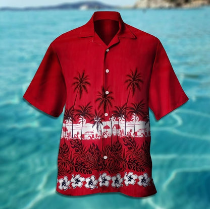 International Station Series 3D Digital Printing Hawaiian Shirt Men