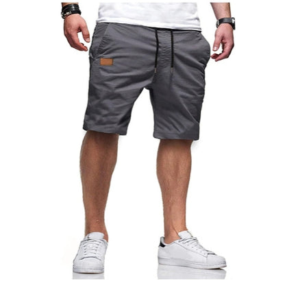 Leather Patchwork Straight Youth Fifth Pants Casual Workwear Shorts