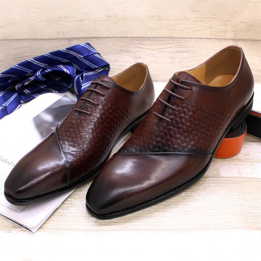 Summer British Spot Men's Shoes Business Dress Shoes Men