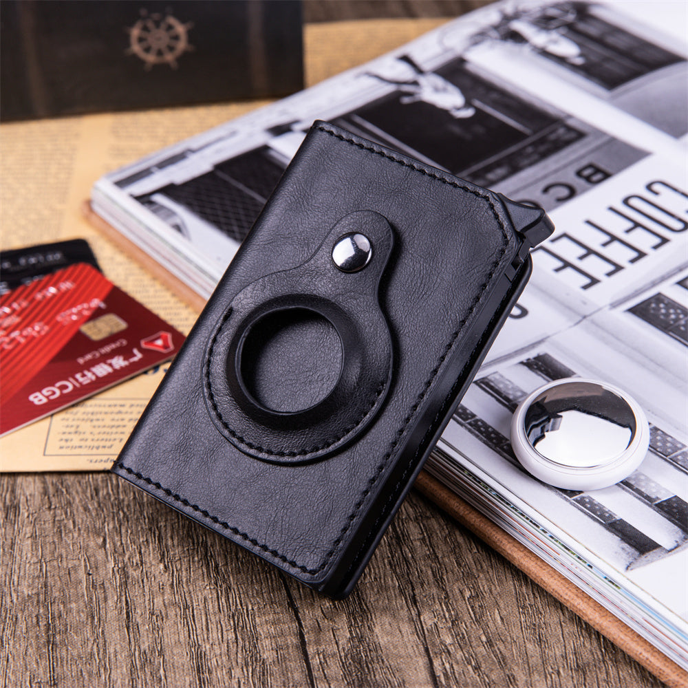 Men's Anti-theft Swipe Card Holder Tracker Hole 3-7days