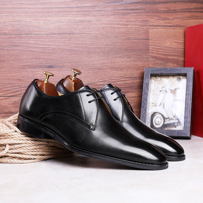 Large Size New Dress Leather Shoes Men's Casual Business Shoes