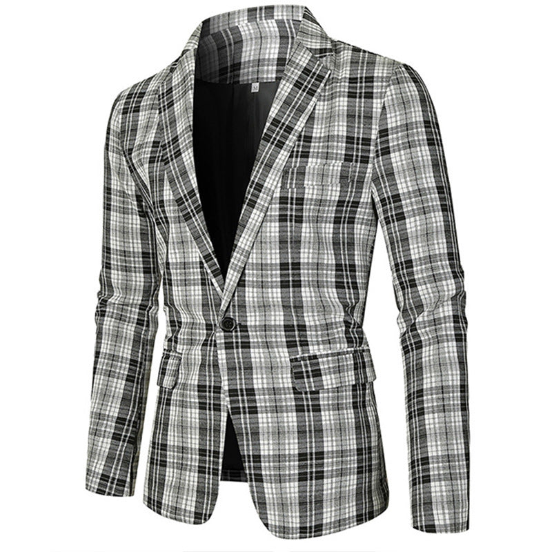 Spring New Striped Suit Jacket Men's Casual