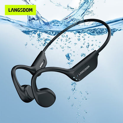 IPX8 Waterproof Headset Swimming Bluetooth Headphones With 32G TF Card 3-5 days