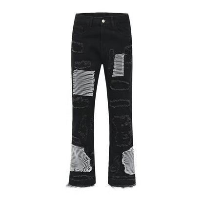 Heavy Industry Hole & Patch Jeans Men