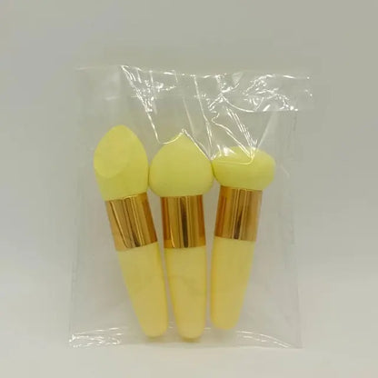 3Pcs Women Mushroom Head Brush Set