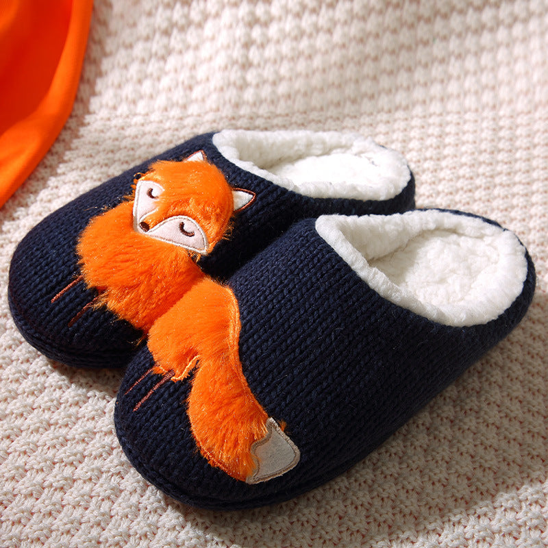 Men And Women Indoor Cotton Slippers Cartoon Cute