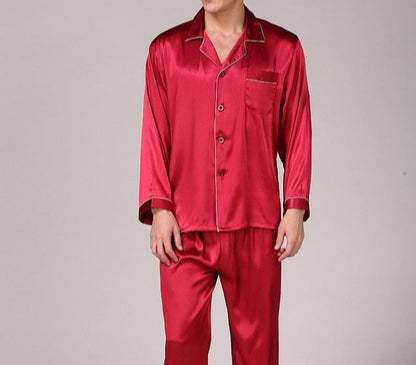 Men's Designer Ice Silk Pajama Set