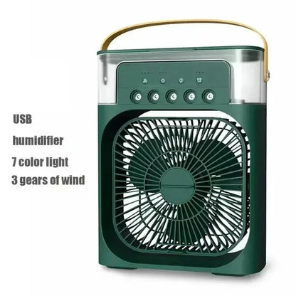 Portable Humidifier Air Conditioner Fan Household Hydrocooling Water Mist Cooler Portable Air Adjustment for Office 3 Speed Fan 11 to 14 Days Delivery