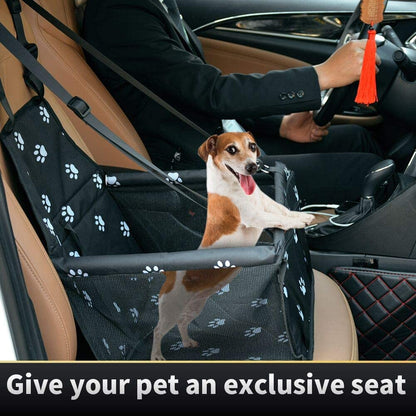 Dog Car Seat Puppy Portable Pet Booster Car Seat with Clip-On Safety Leash and PVC Support Pipe, Anti-Collapse,Perfect for Small Pets