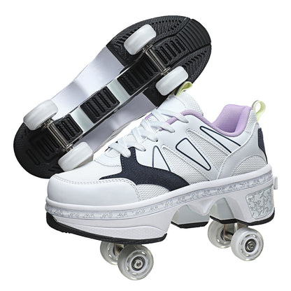 Dual-purpose Roller Skating Deformation Shoes