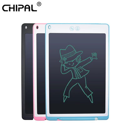 CHIAPL 12'' LCD Graphics Tablet Electronics Drawing Tablet Partial Erasable LCD Writing Tablet with Stylus Pen for Kids Gift