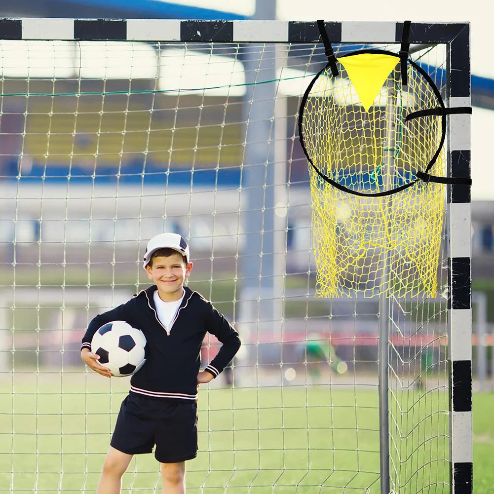 Portable Football Net with Highlighted Scoring Zones Foldable Soccer Target Goal Training for Quarterbacks Football Practice