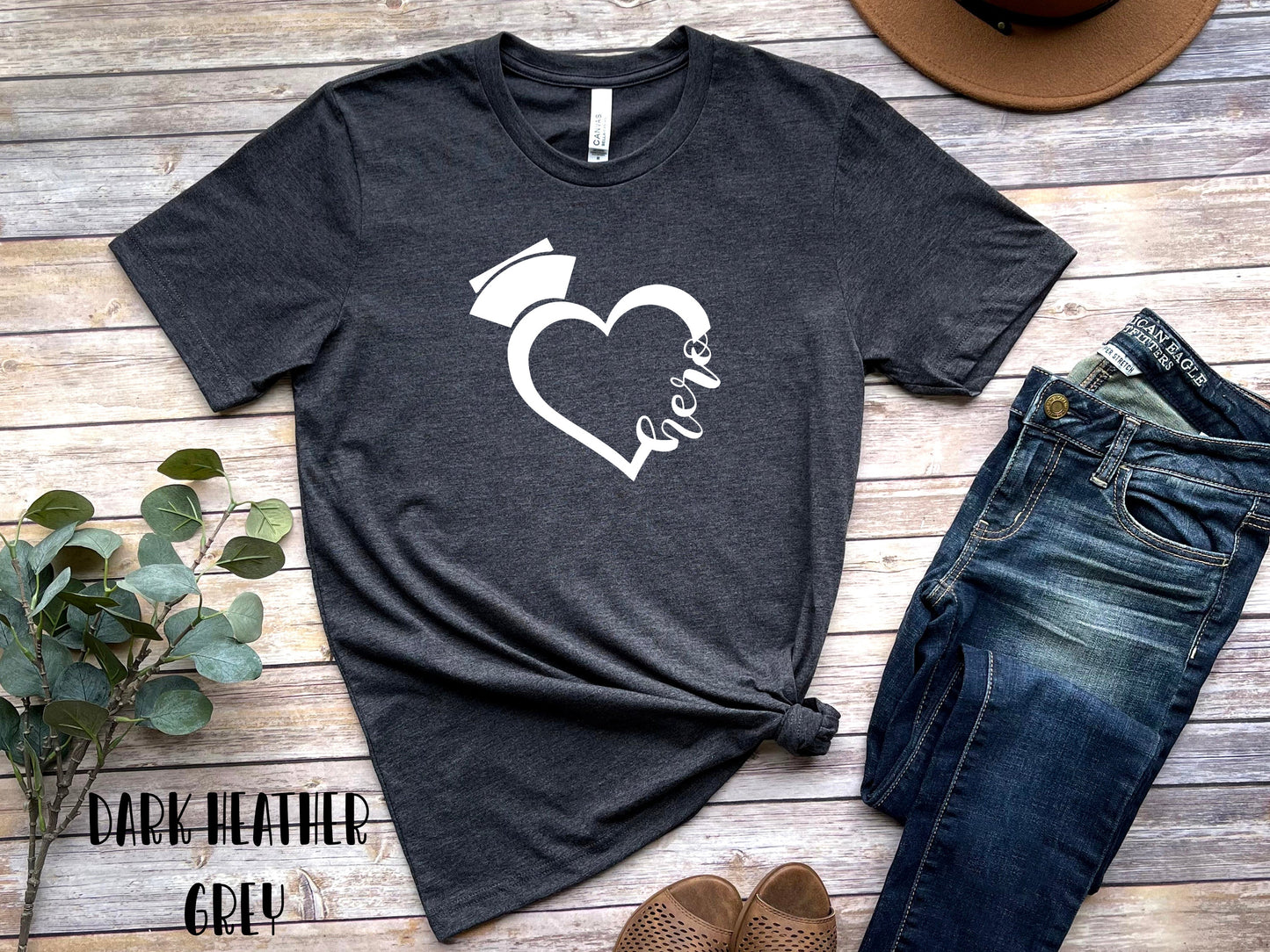 Nurse Heart Hero Shirt, Nurse Hero Shirts, Nurse Shirts