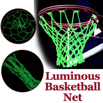 Luminous Basketball Net Glows in the Dark at Night Nylon Luminous Basketball Hoop Net Shooting Supplies Basketball Stand Accesso