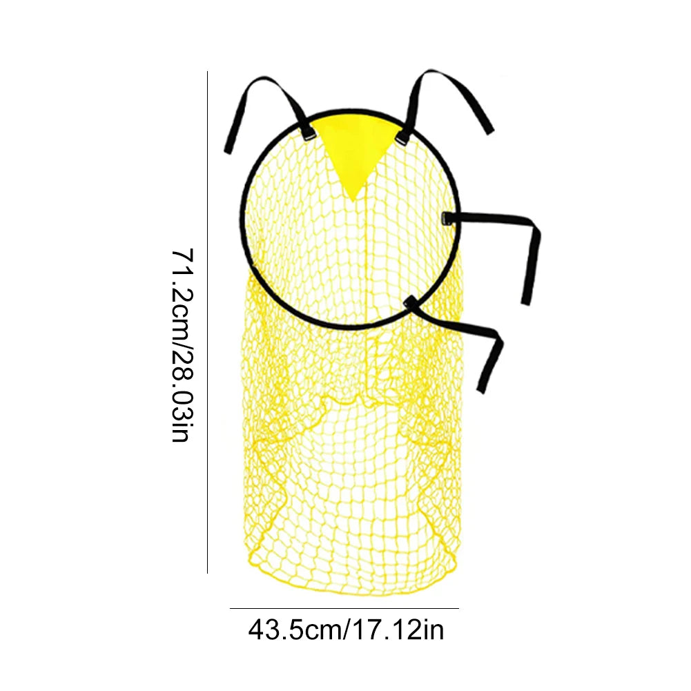 Portable Football Net with Highlighted Scoring Zones Foldable Soccer Target Goal Training for Quarterbacks Football Practice